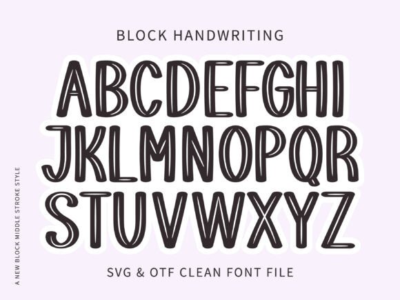 Block Handwriting: A Bold Display Font for Web Design