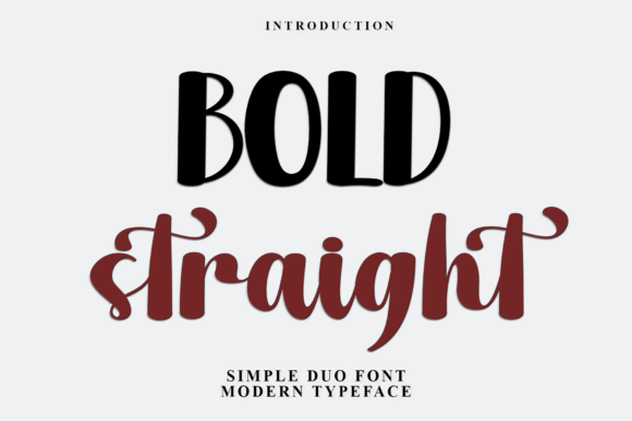 Bold Straight: A Festive Typeface for Holiday Editorial Design
