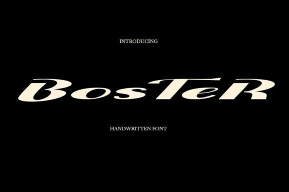 Boster: A Modern Display Font for Editorial Design
