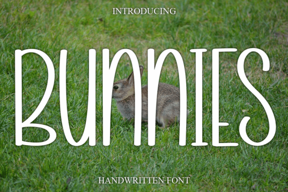 Bunnies: A Gentle Handwritten Font for Editorial Design