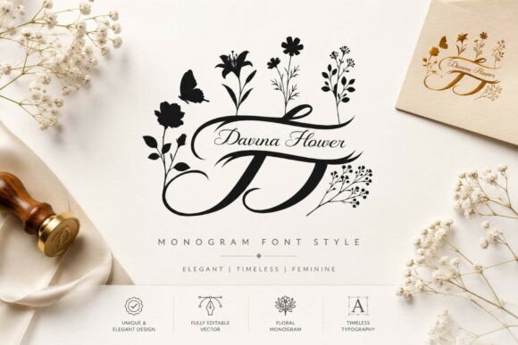 Davina Flower: A Premium Script Font for Web Design
