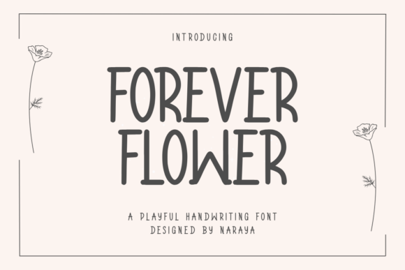 Forever Flower: A Playful Handwritten Font for Web Design
