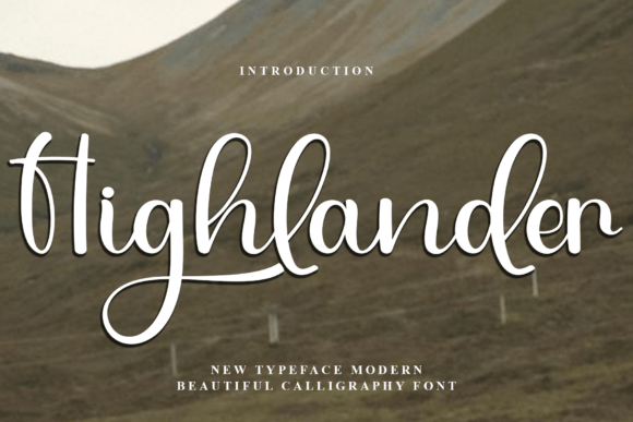 Highlander: A Festive Script Font for Branding