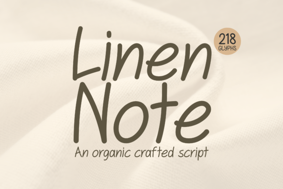 Linen Note: A Natural Script Font for Authentic Branding