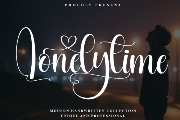 Lonelytime: A Crisp Modern Handwritten Font for Crafters