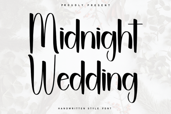 Midnight Wedding: A Bold Handwritten Font for Campaigns