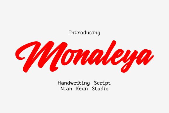Monaleya: A Bold Script Font for Modern Web Design