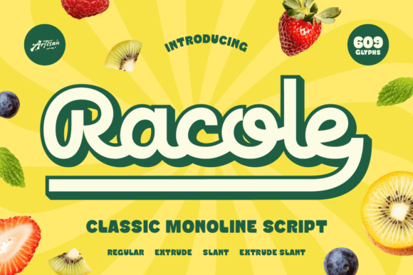 Racole: The Bubbly Script Font for Bold Campaigns