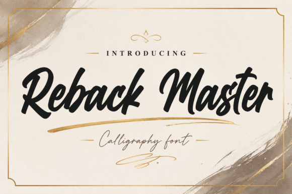 Reback Master: A Bold Script Font for Web Design