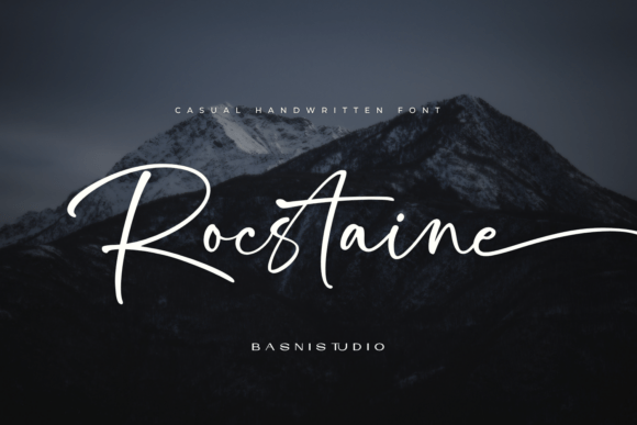 Rocstaine Handwritten: A Modern Script Font for Makers