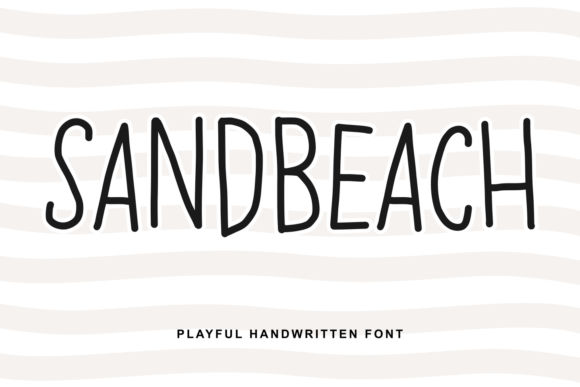 Sandbeach: A Playful Handwritten Font for Crafters