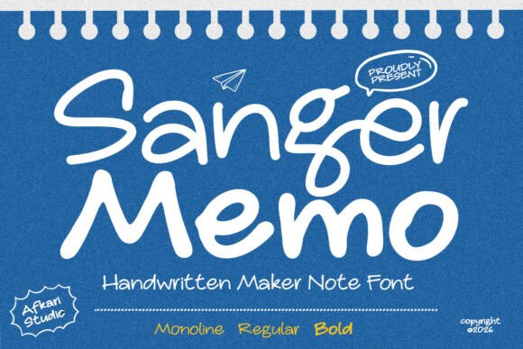 Sanger Memo: A Handwritten Font for Modern Web Design