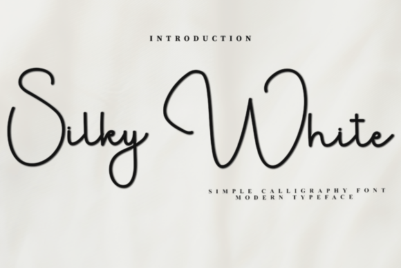 Silky White: A Premium Script Font for Your Brand