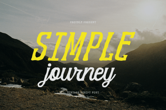 Simple Journey: A Vintage Script Font for Web Design