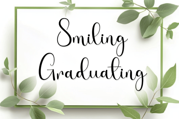 Smiling Graduating: A Handwritten Font for Editorial Design