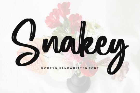 Snakey: A Friendly Handwritten Font for Editorial Design