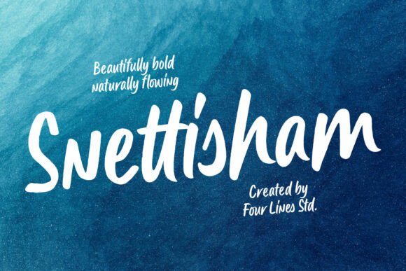 Snettisham: A Bold Handwritten Font for Branding