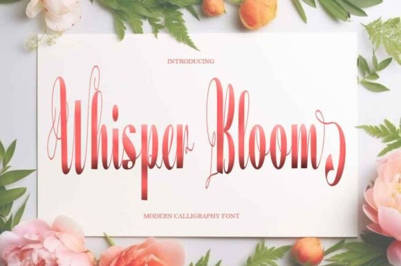 Whisper Bloom: The Elegant Script Font for Your Brand