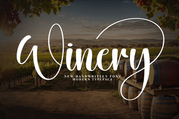 Winery: A Modern Handwritten Typeface for Web Design
